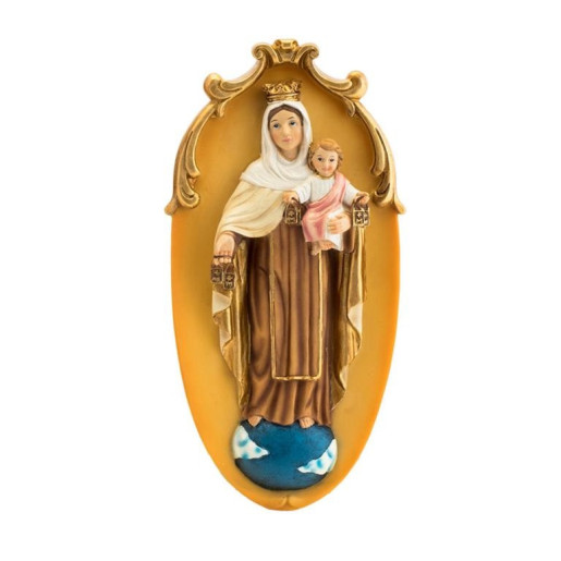 Placa Virgen Carmen 19 cm