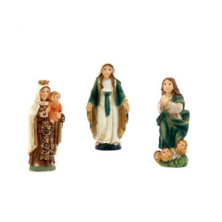 Set de 3 imanes de la Virgen del Carmen, Milagrosa e Inmaculada