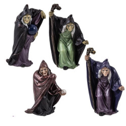 Set de 4 brujas variadas