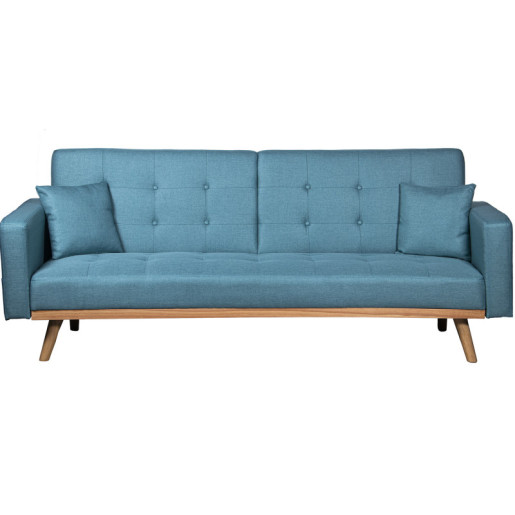 Sofa cama azul verdoso