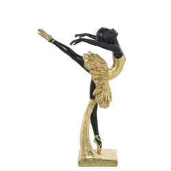 Figura bailarina dorado y negro