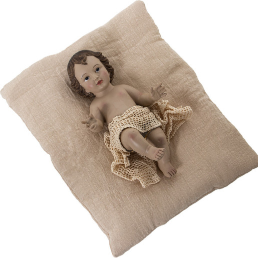 Figura niño jesus beige y marron