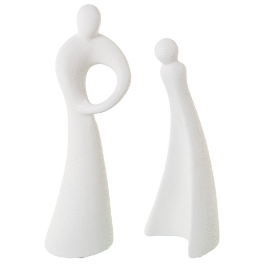 Figura pareja beige arena