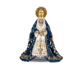 Virgen Esperanza azul 15 cm