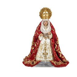Virgen Esperanza rojo 15 cm