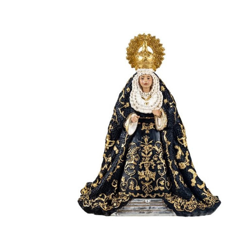 Virgen Esperanza negro 15 cm