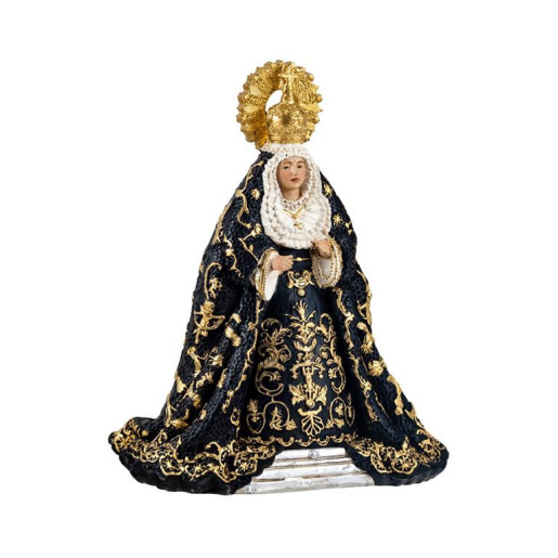 Virgen Esperanza negro 15 cm