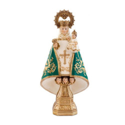 Virgen Covadonga verde 30 cm