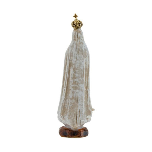 Virgen De Fatima Madera Vieja 12 cm