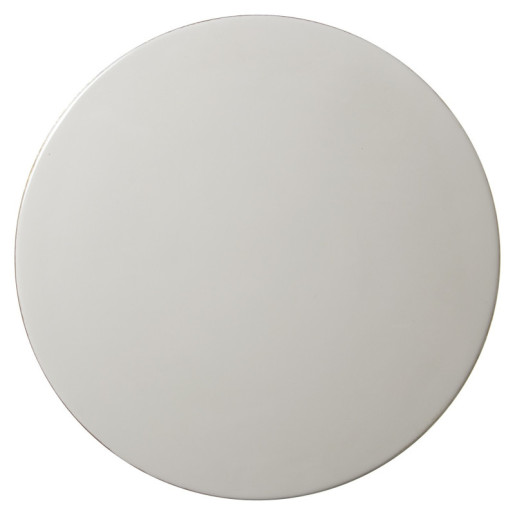 Mesa auxiliar blanco y dorado