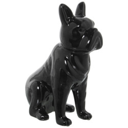 Figura perro negro brillo