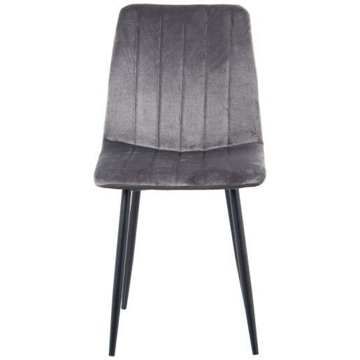 Set 4 sillas gris y negro