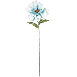 Set 6 flores blanco y azul