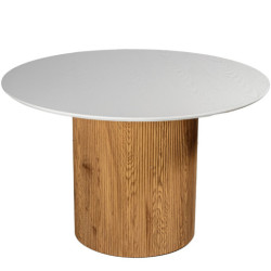 Mesa comedor madera, dm y papel