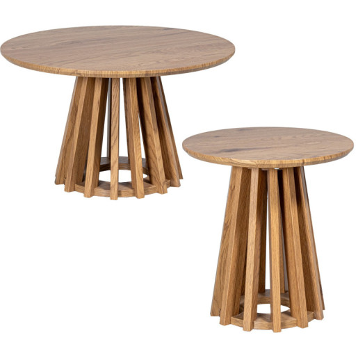 Set 2 mesas centro madera, dm y papel