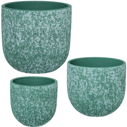 Set 3 maceteros verde menta