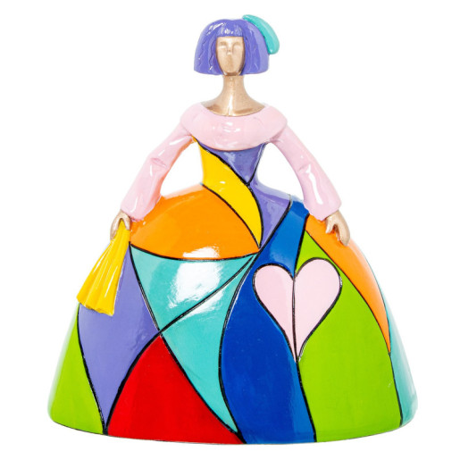 Figura menina multicolor