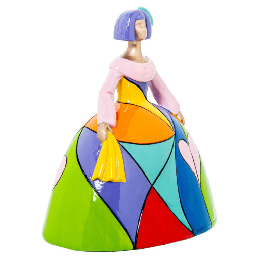 Figura menina multicolor