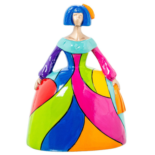 Figura menina multicolor