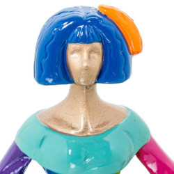 Figura menina multicolor