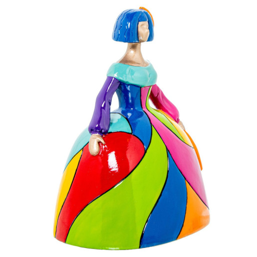 Figura menina multicolor