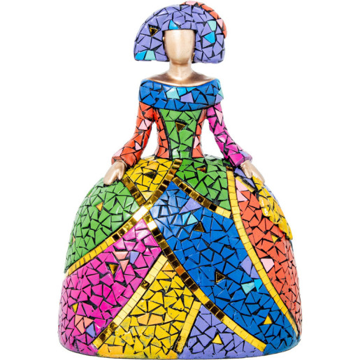 Figura menina multicolor