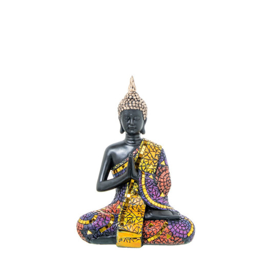 Figura buda multicolor