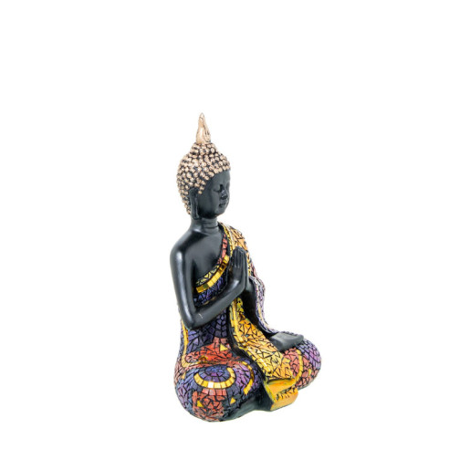 Figura buda multicolor