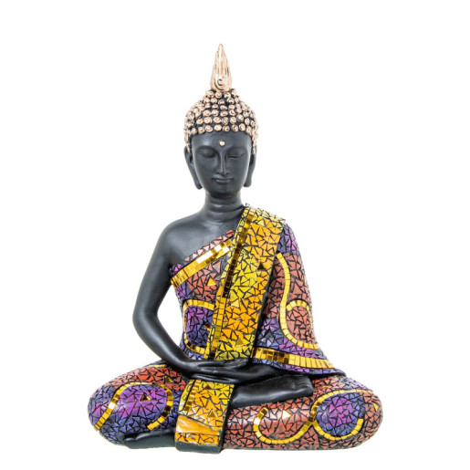 Figura buda multicolor