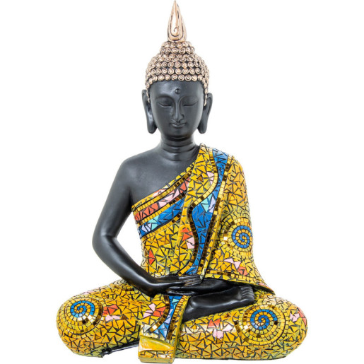 Figura buda multicolor