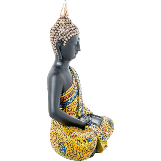 Figura buda multicolor