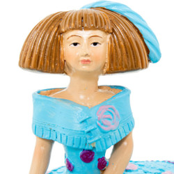 Figura menina celeste