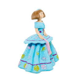 Figura menina celeste