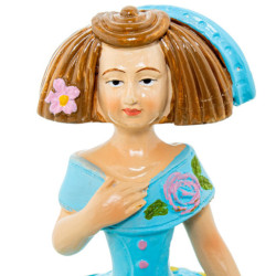 Figura menina celeste