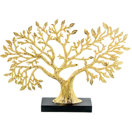 Figura arbol dorado y negro