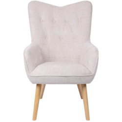 Sillon beige y natural