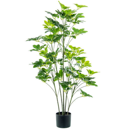 Planta artificial schefflera verde