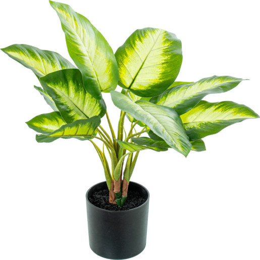 Planta artificial aglaonema verde