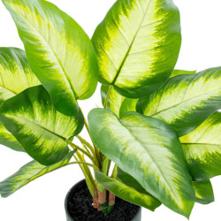 Planta artificial aglaonema verde