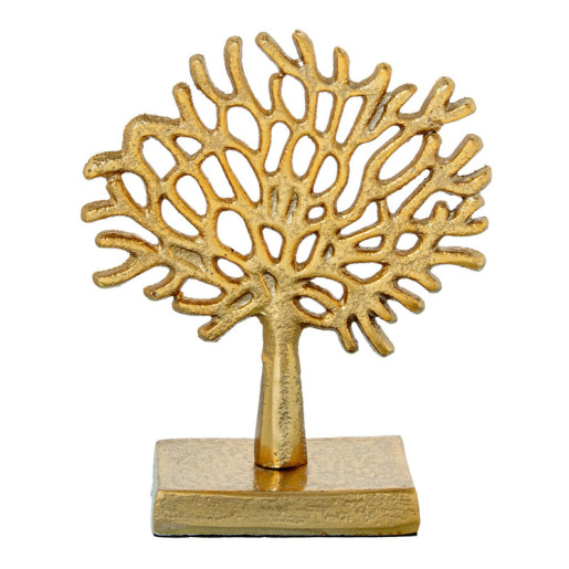 Figura de sobremesa del arbol de la vida dorado