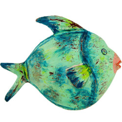 Figura pez azul y verde