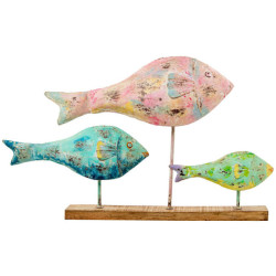 Figura 3 peces azul, rosa y verde