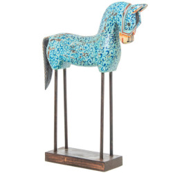 Figura de un caballo azul