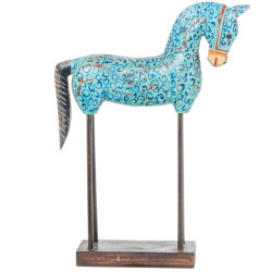 Figura de un caballo azul