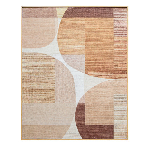 Cuadro lienzo blanco, beige y marron