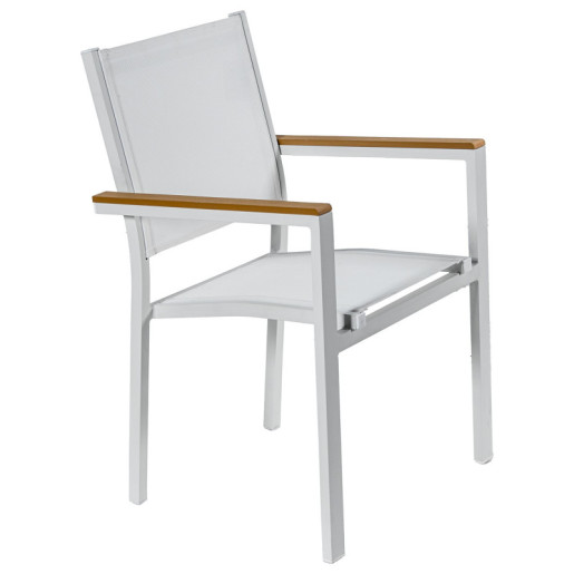 Silla de jardin blanco