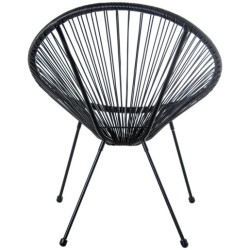 Sillon exterior negro