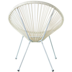 Sillon exterior blanco