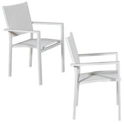 Set mesa comedor y 6 sillas blanco