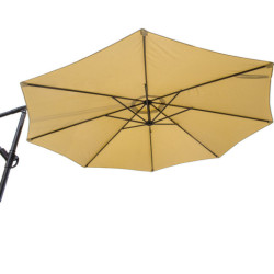 Parasol beige y negro